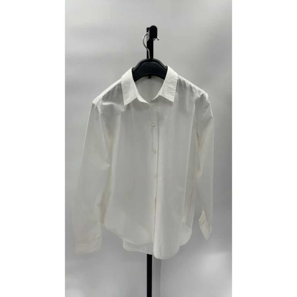 Quince White Button-Up Blouse